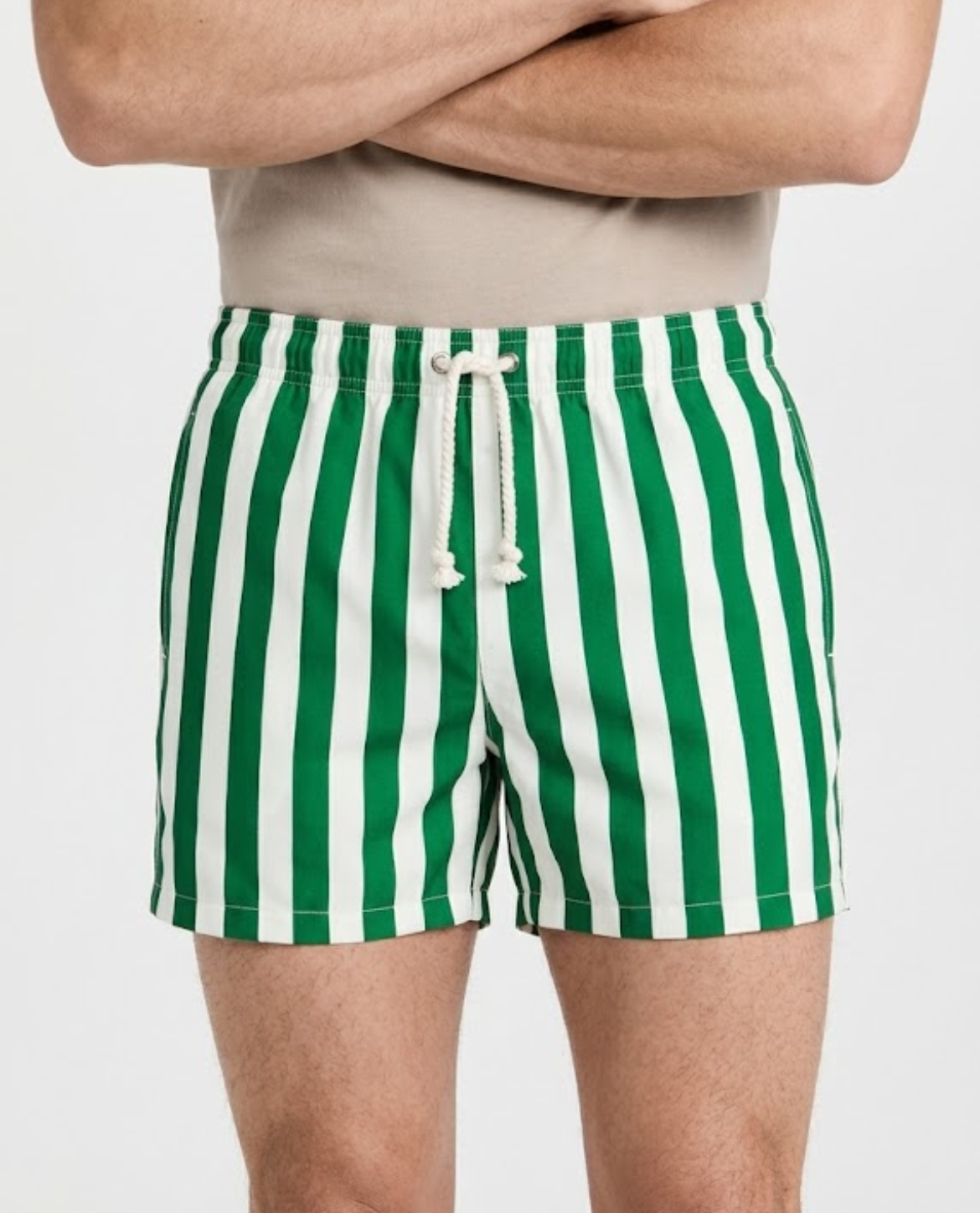 GIORDANO STRIPED SWIM SHORTS
