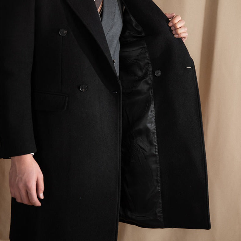 OXFORD DOUBLE BREASTED WOOL COAT