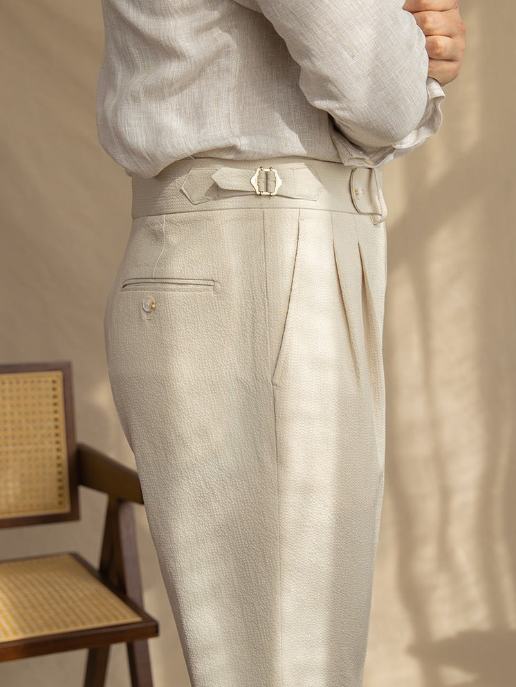 PASCAL PLEATED TROUSERS
