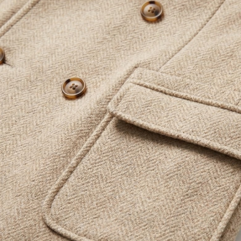 DOMINIC VINTAGE HERRINGBONE COAT