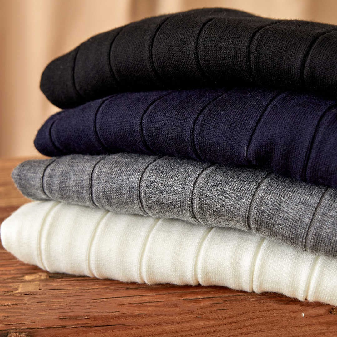 GIORGIO RIBBED KNIT CREWNECK