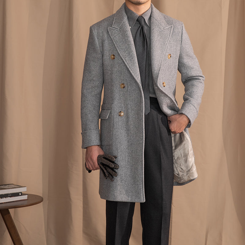 DOMINIC VINTAGE HERRINGBONE COAT – Timeless Men's Clothing