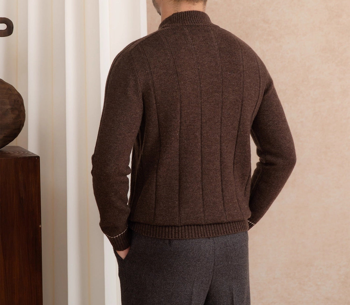 SALVATORE HALF-ZIP KNIT