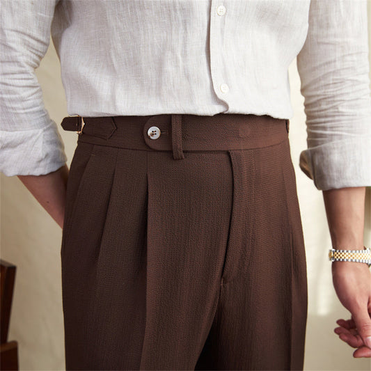 PASCAL PLEATED TROUSERS