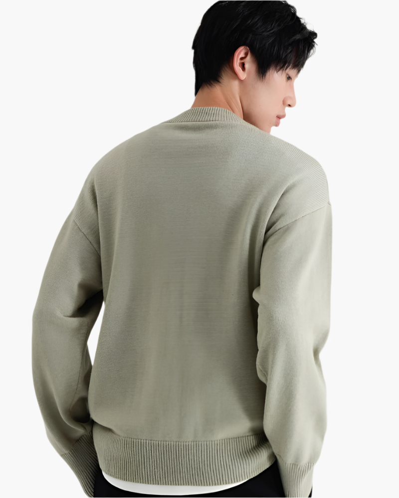 HARVEY MERINO MOCK NECK SWEATER
