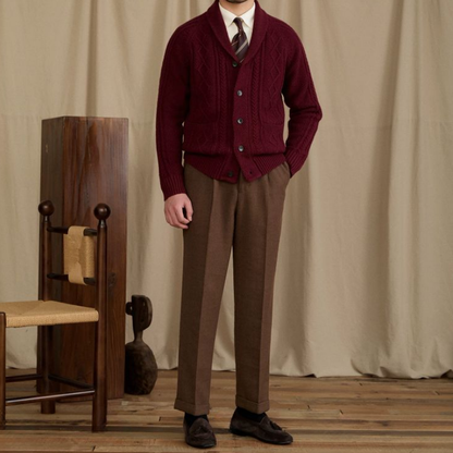 DARIO CABLE KNIT CARDIGAN