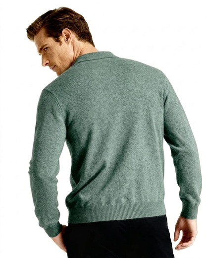 ROWAN MERINO HENLEY SWEATER
