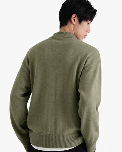 HARVEY MERINO MOCK NECK SWEATER