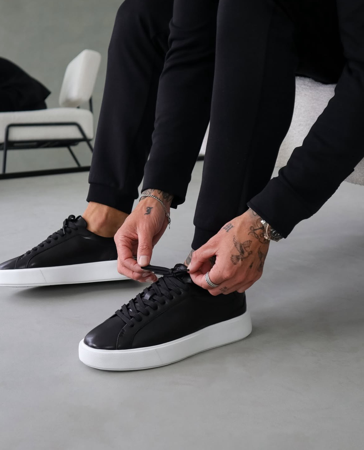 MARCO LEATHER SNEAKERS