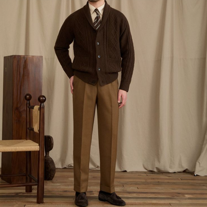DARIO CABLE KNIT CARDIGAN