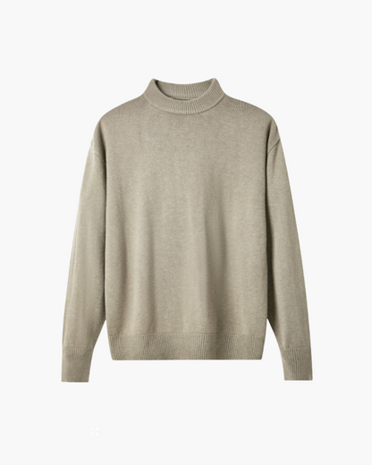 HARVEY MERINO MOCK NECK SWEATER