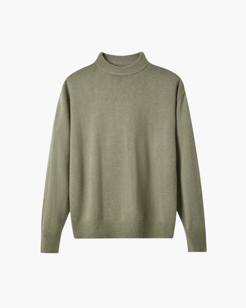 HARVEY MERINO MOCK NECK SWEATER