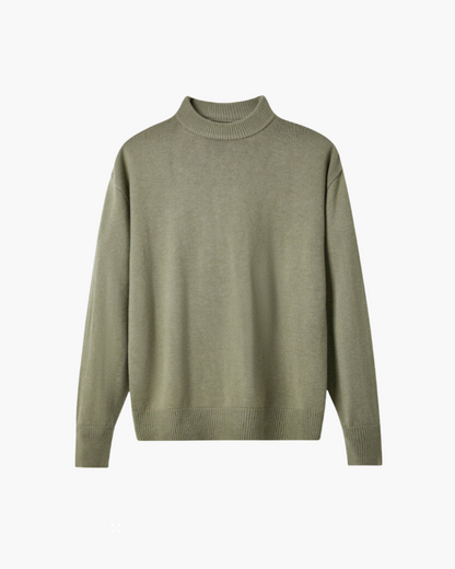 HARVEY MERINO MOCK NECK SWEATER