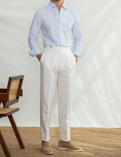 MARTINO SEERSUCKER STRIPED SHIRT