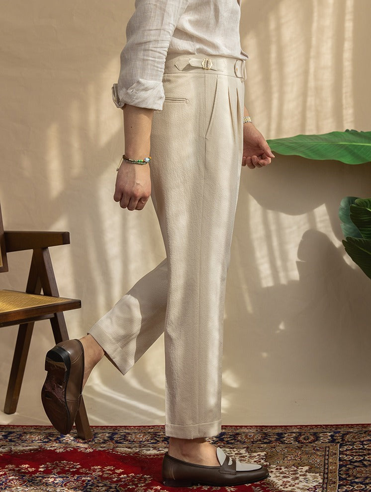 PASCAL PLEATED TROUSERS