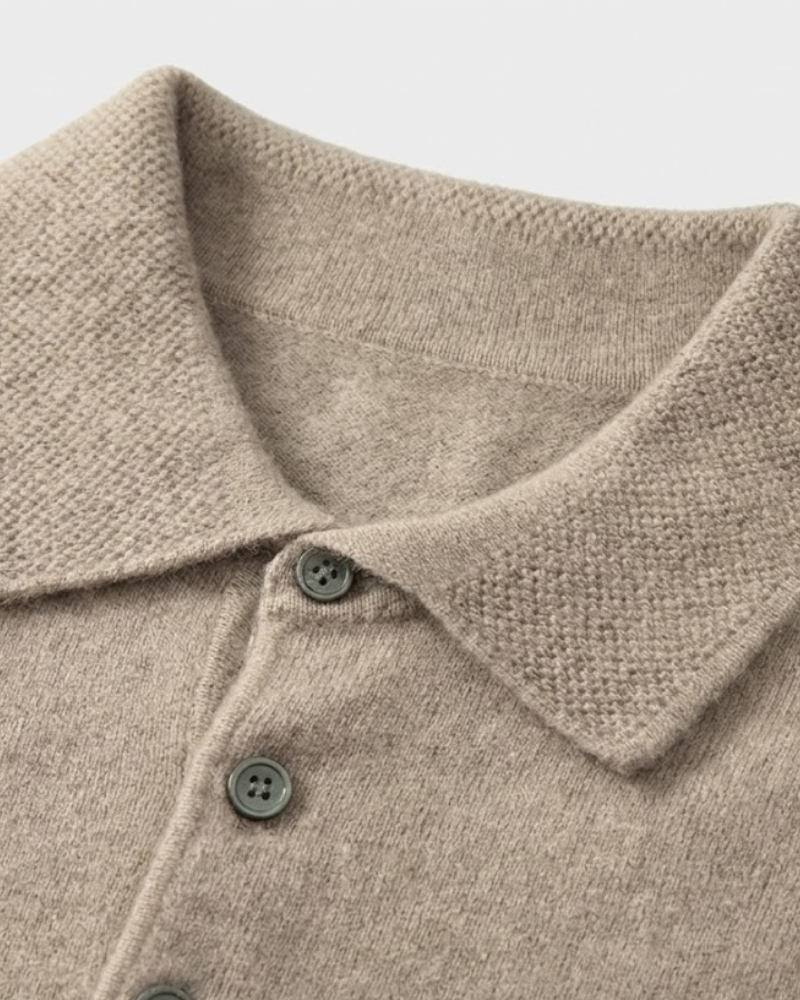 ROWAN MERINO HENLEY SWEATER