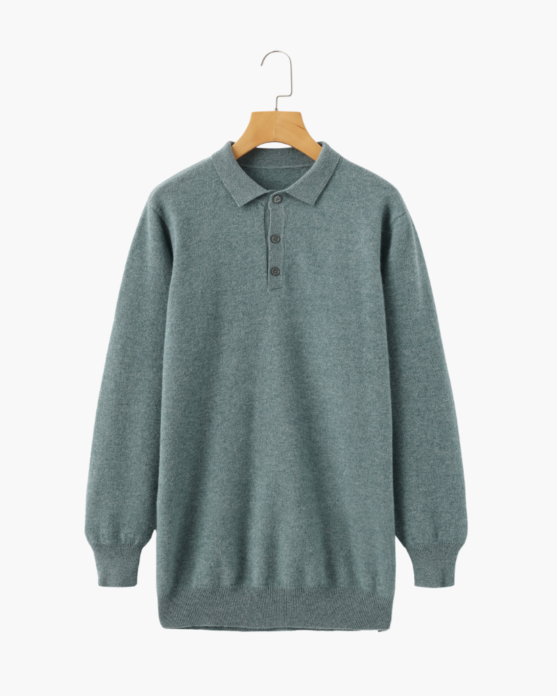 ROWAN MERINO HENLEY SWEATER