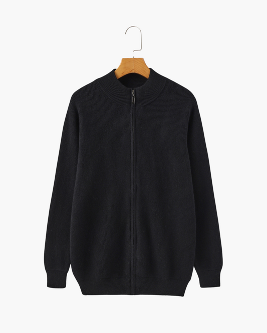 BENNETT MERINO FULL-ZIP SWEATER