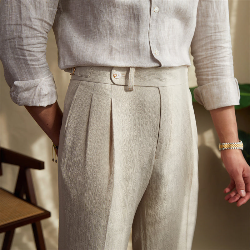 PASCAL PLEATED TROUSERS