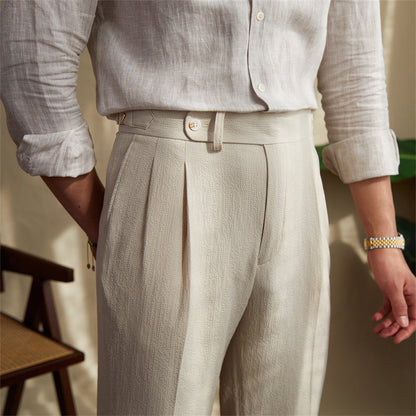 PASCAL PLEATED TROUSERS