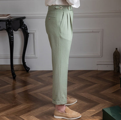 NICOLAS SEERSUCKER TROUSERS