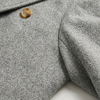 DOMINIC VINTAGE HERRINGBONE COAT