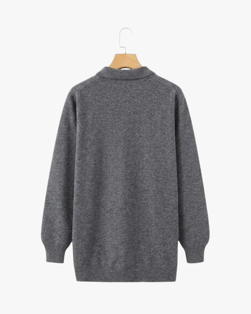 ROWAN MERINO HENLEY SWEATER