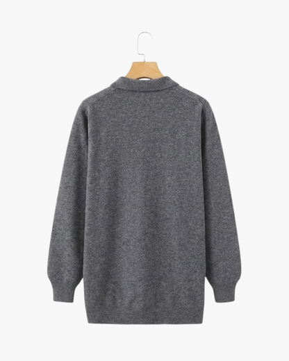 ROWAN MERINO HENLEY SWEATER