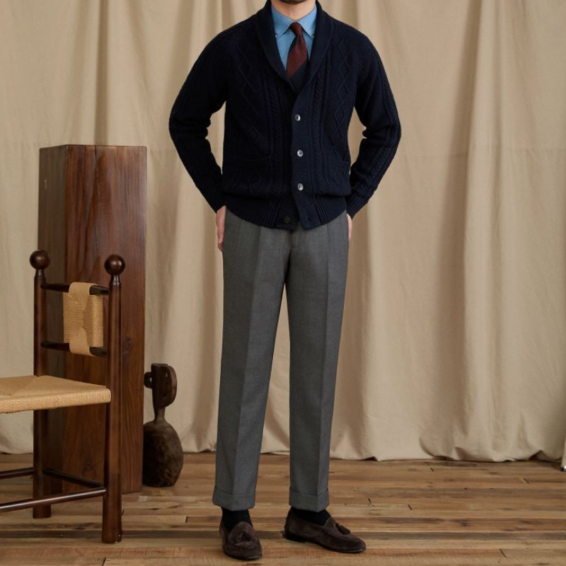 DARIO CABLE KNIT CARDIGAN