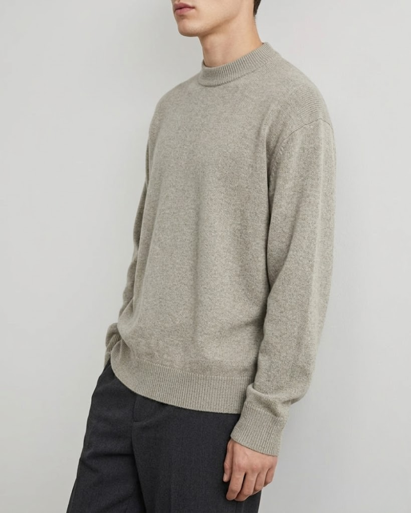 HARVEY MERINO MOCK NECK SWEATER