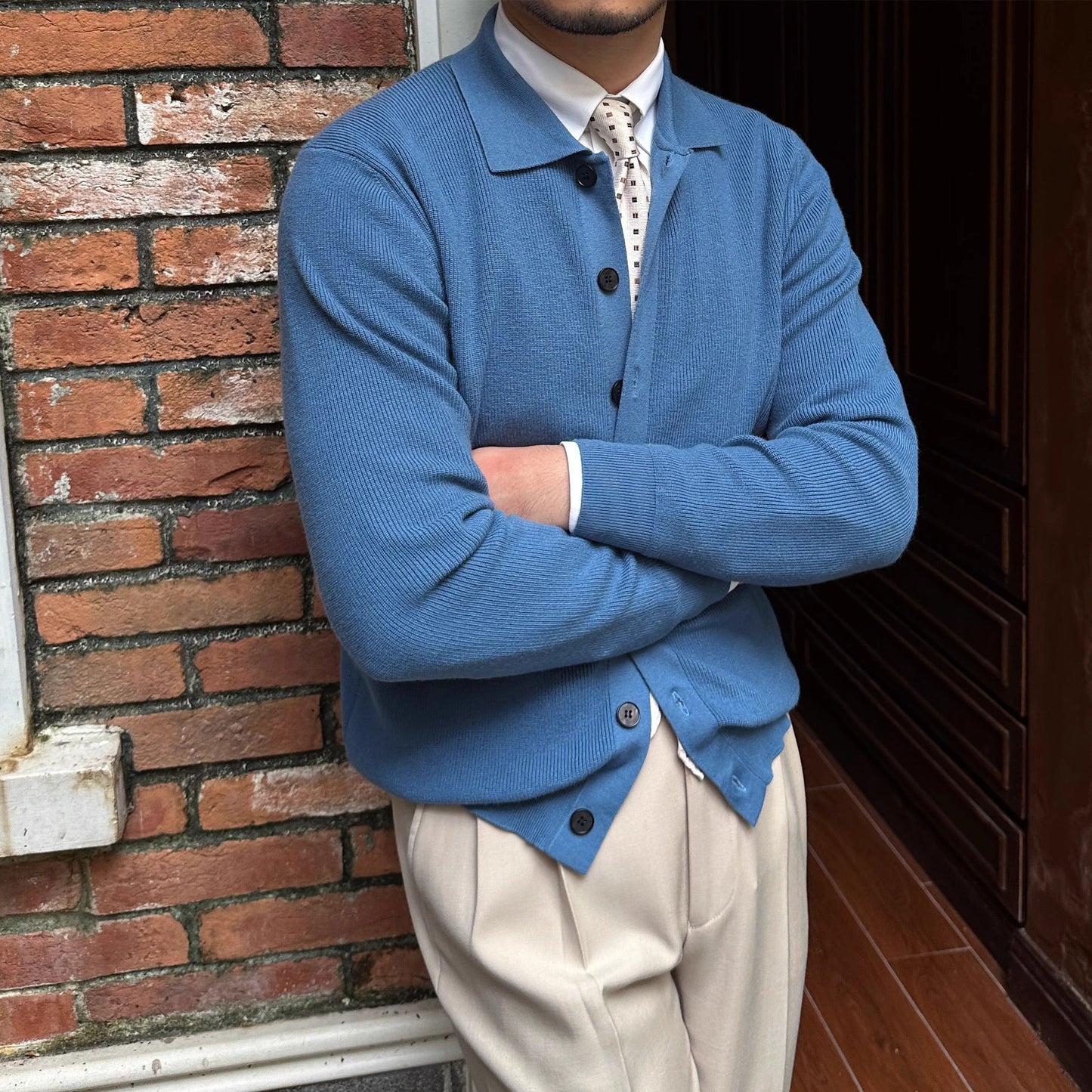 FELIPE COLLARED CARDIGAN