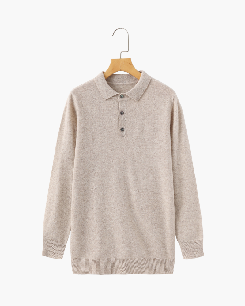 ROWAN MERINO HENLEY SWEATER
