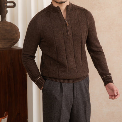 SALVATORE HALF-ZIP KNIT