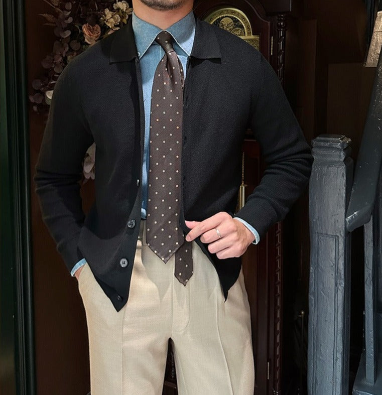 FELIPE COLLARED CARDIGAN