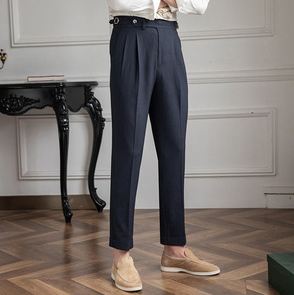 NICOLAS SEERSUCKER TROUSERS