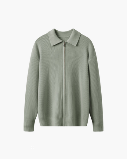 SOREN KNIT LONG-SLEEVE POLO