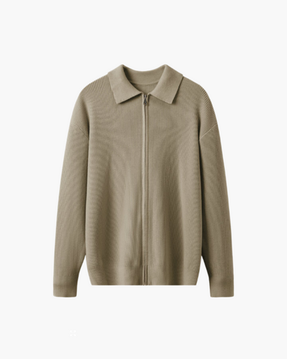 SOREN KNIT LONG-SLEEVE POLO