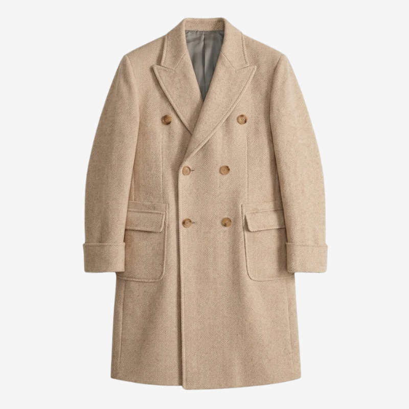 DOMINIC VINTAGE HERRINGBONE COAT