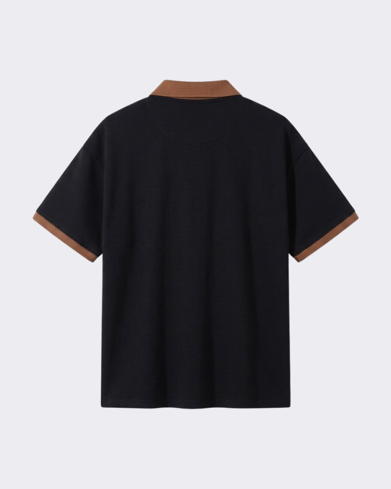 EVAN CONTRAST KNIT POLO