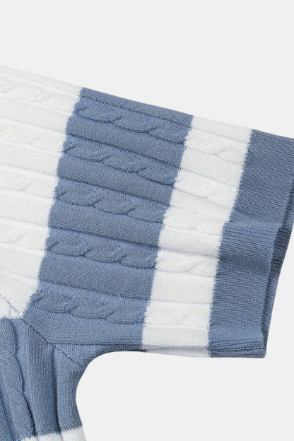 MILES STRIPED KNIT POLO