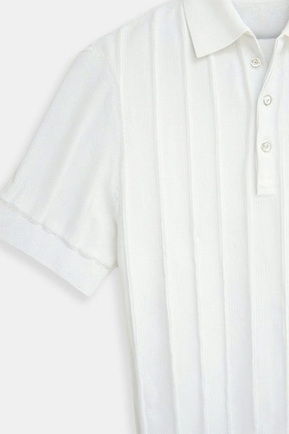 JULIAN RIBBED KNIT POLO
