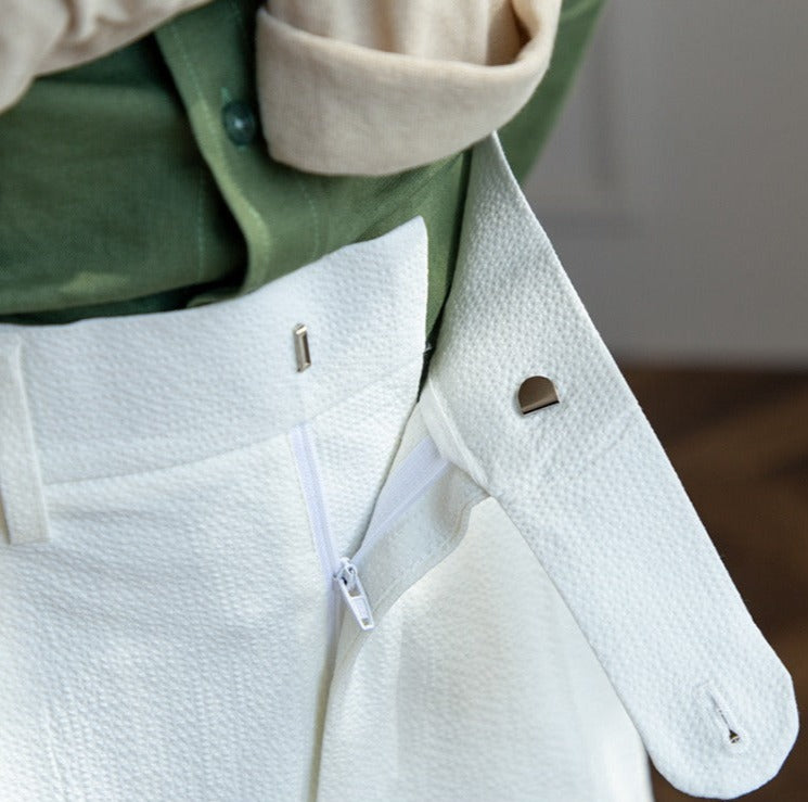 NICOLAS SEERSUCKER TROUSERS