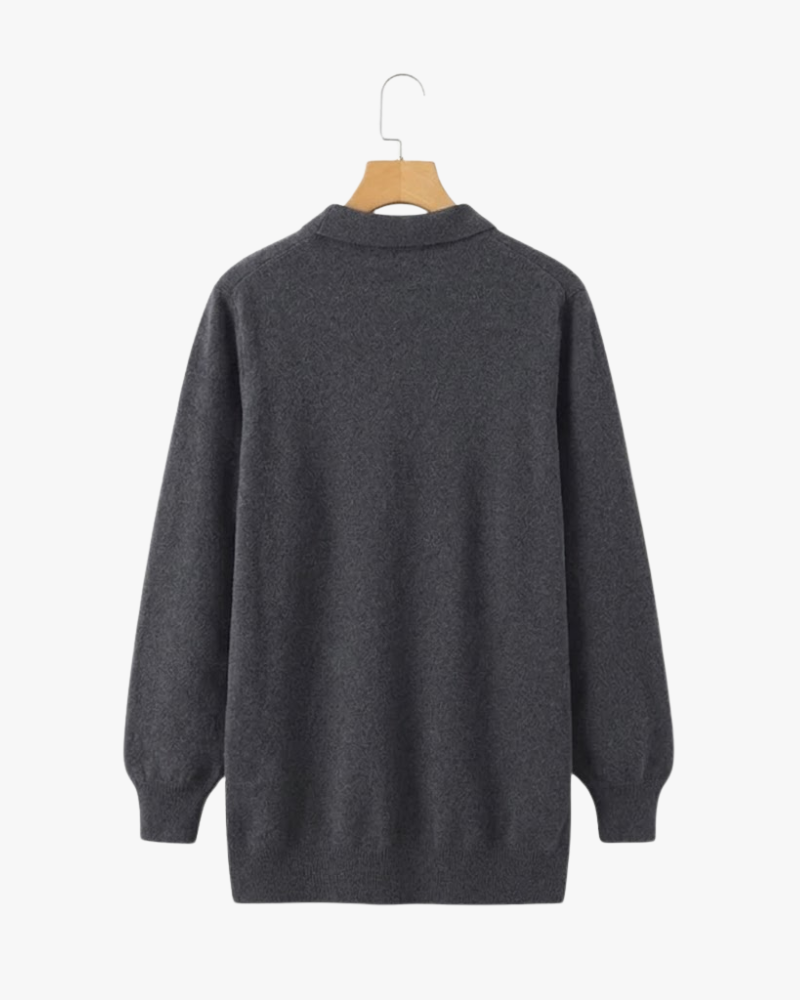 ROWAN MERINO HENLEY SWEATER