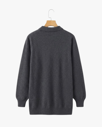 ROWAN MERINO HENLEY SWEATER