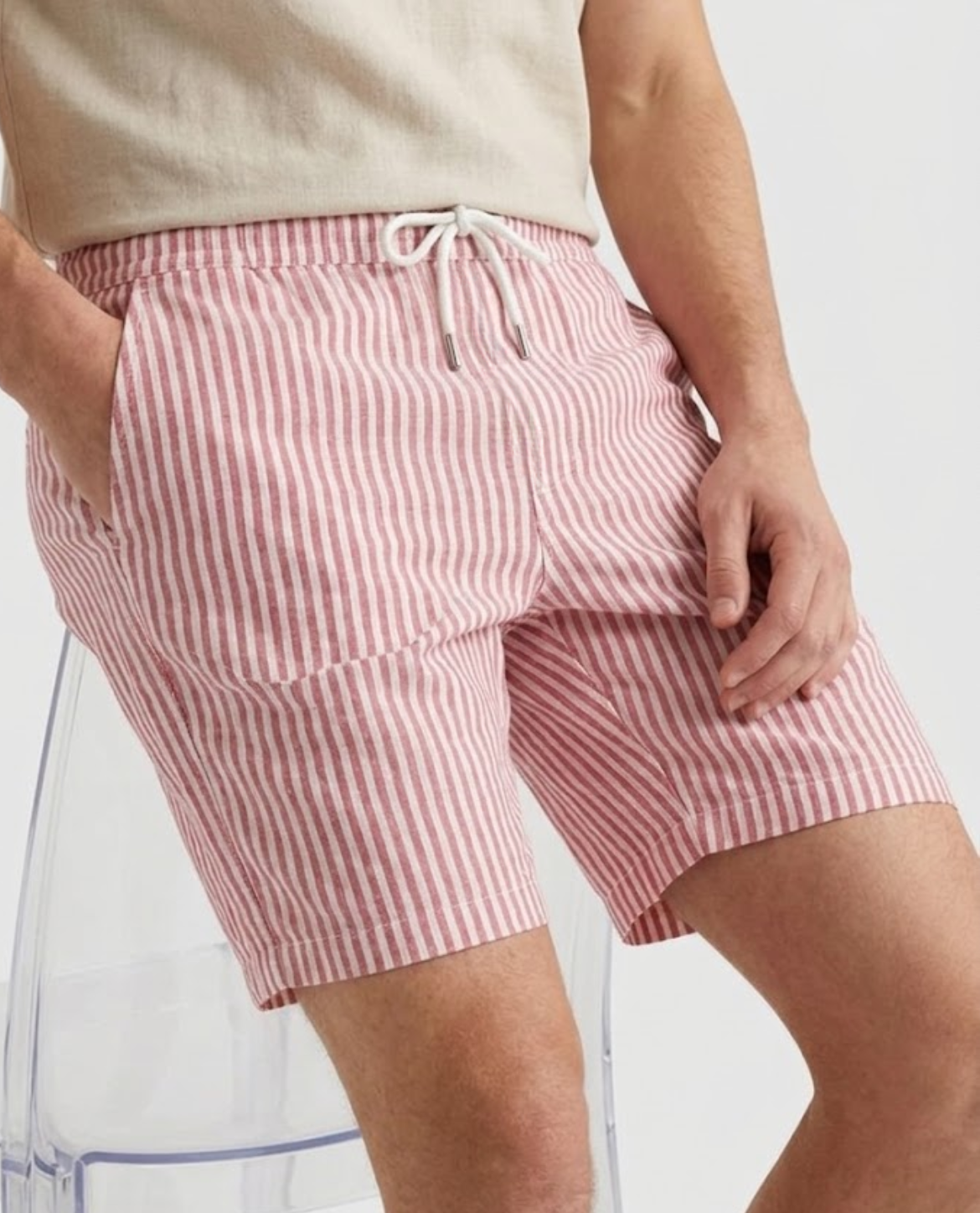 SALVADORE STRIPED SHORTS