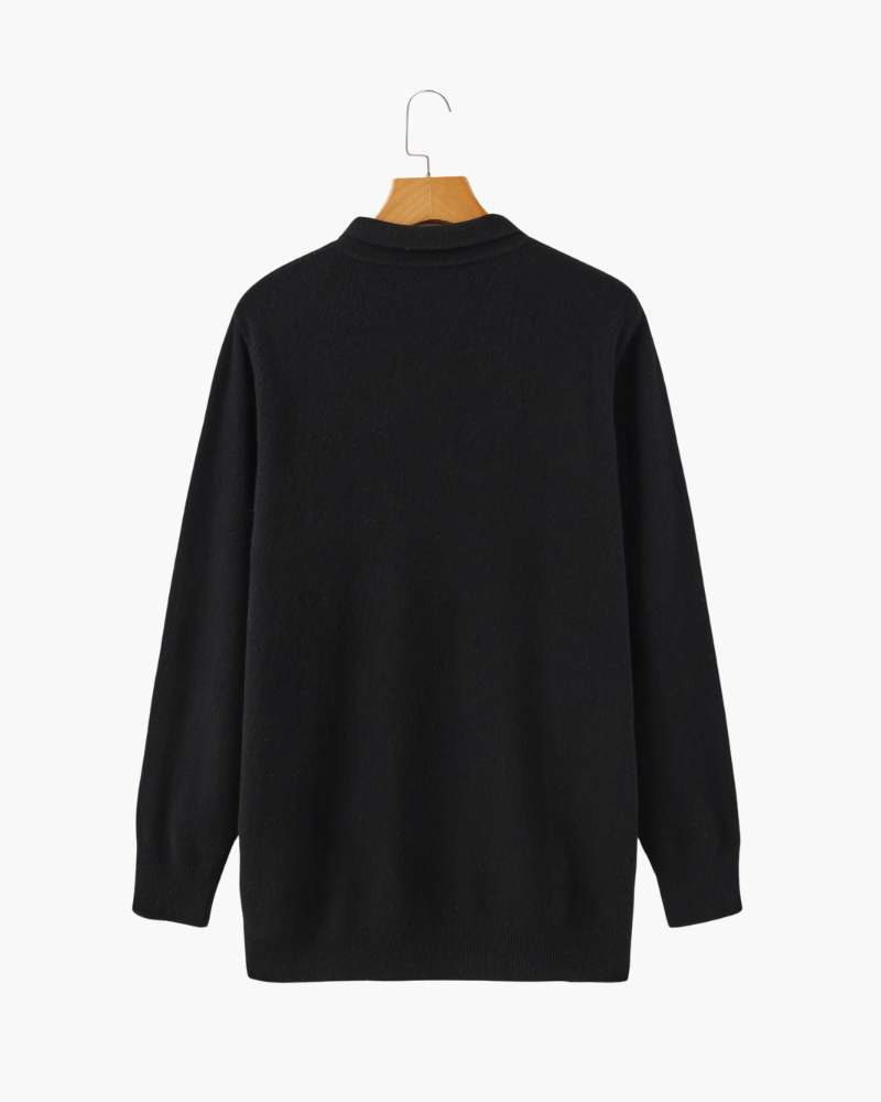 ROWAN MERINO HENLEY SWEATER