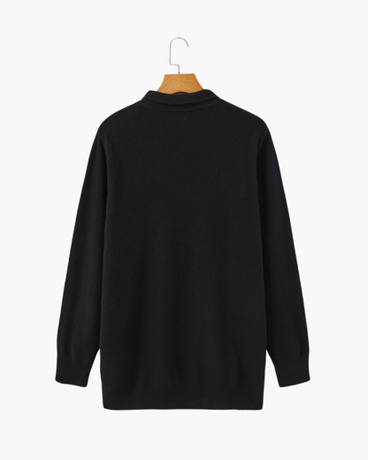 ROWAN MERINO HENLEY SWEATER