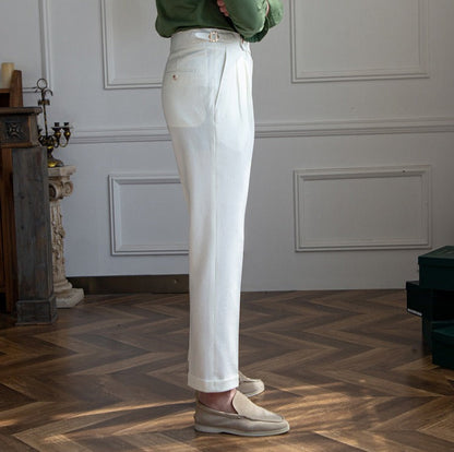 NICOLAS SEERSUCKER TROUSERS