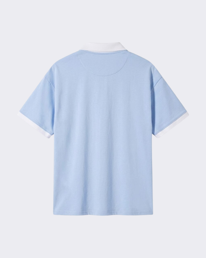EVAN CONTRAST KNIT POLO