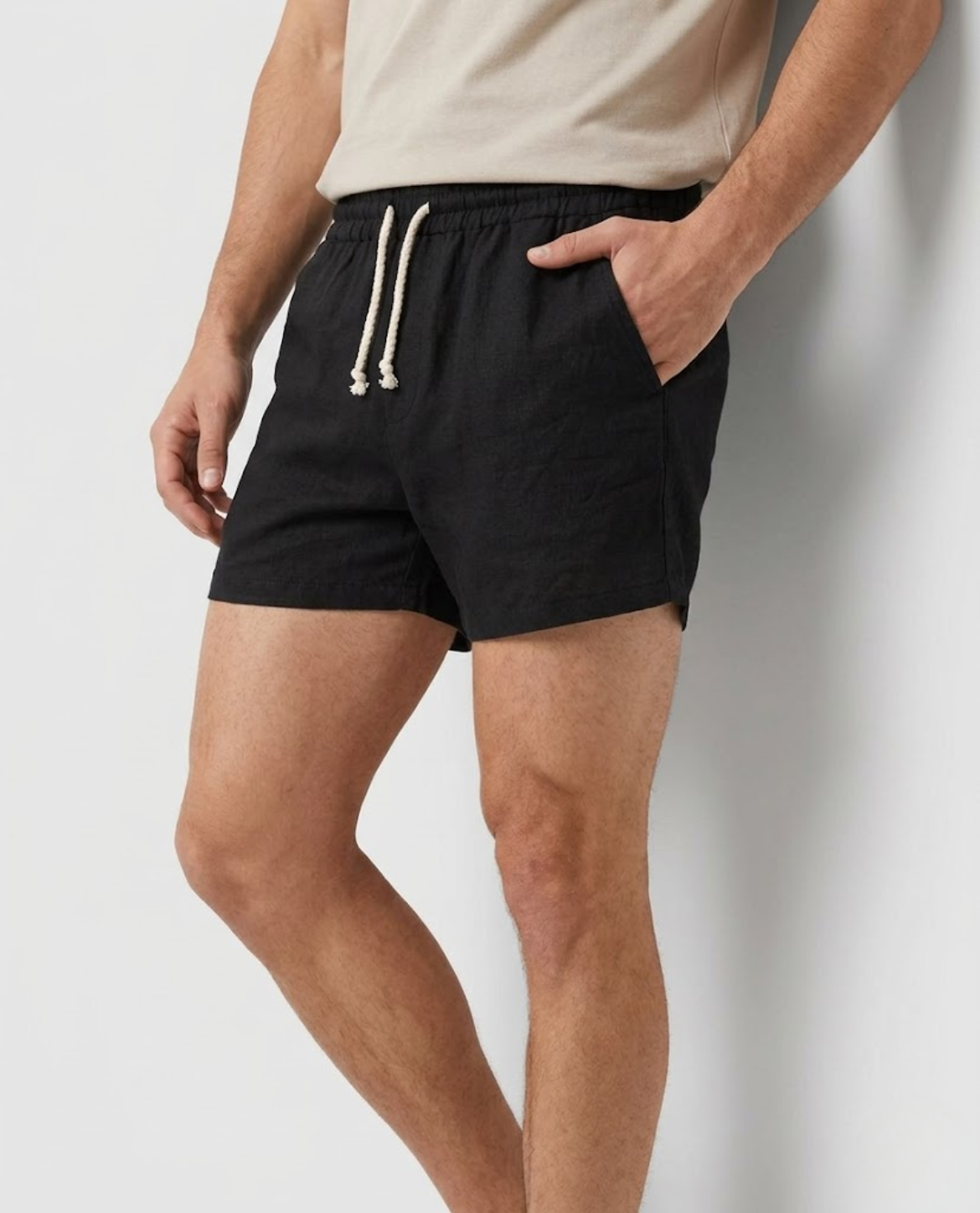 LAZARO LINEN SHORTS